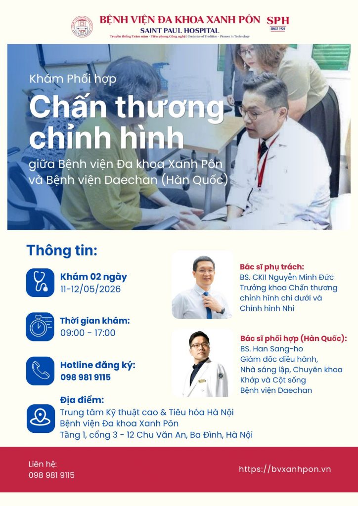 Khám chuyên khoa chấn thương chỉnh hình cùng chuyên gia Việt – Hàn