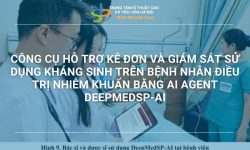 CÔNG CỤ HỖ TRỢ KÊ ĐƠN VÀ GIÁM SÁT SỬ DỤNG KHÁNG SINH TRÊN BỆNH NHÂN ĐIỀU TRỊ NHIỄM KHUẨN BẰNG AI AGENT DEEPMEDSP-AI